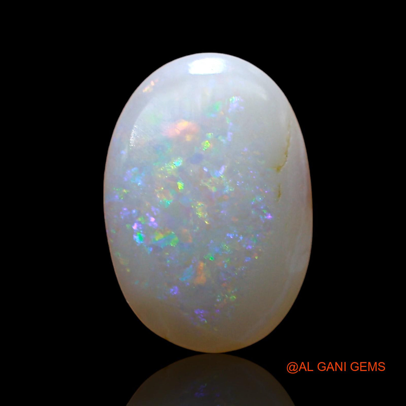Natural Fire Opal Gemstone 1.00 Cts Loose Oval Cabochon From Australia 13x9x2 mm AE-160