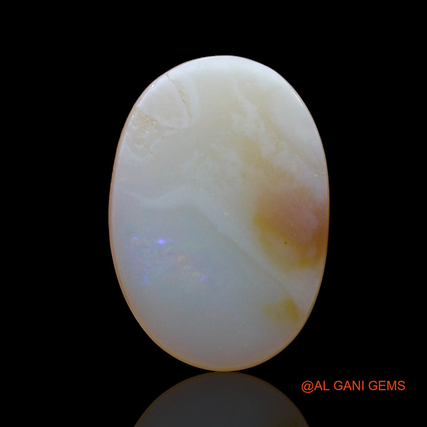 Natural Fire Opal Gemstone 1.00 Cts Loose Oval Cabochon From Australia 13x9x2 mm AE-160