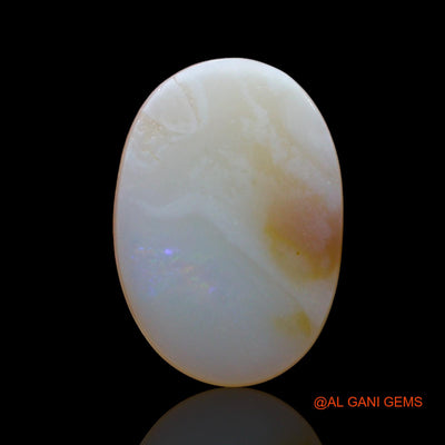 Natural Fire Opal Gemstone 1.00 Cts Loose Oval Cabochon From Australia 13x9x2 mm AE-160