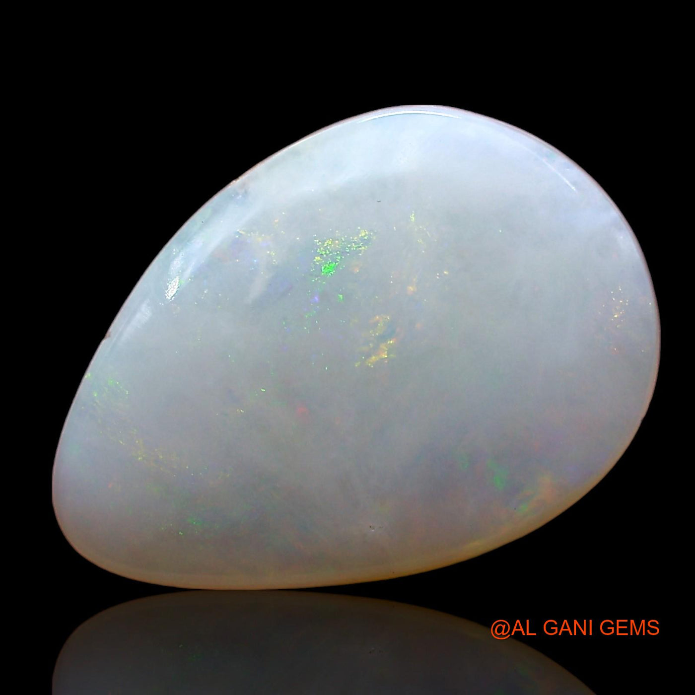 Natural Fire Opal Gemstone 2.00 Cts Loose Pear Cabochon From Australia 13x9x2 mm AE-163