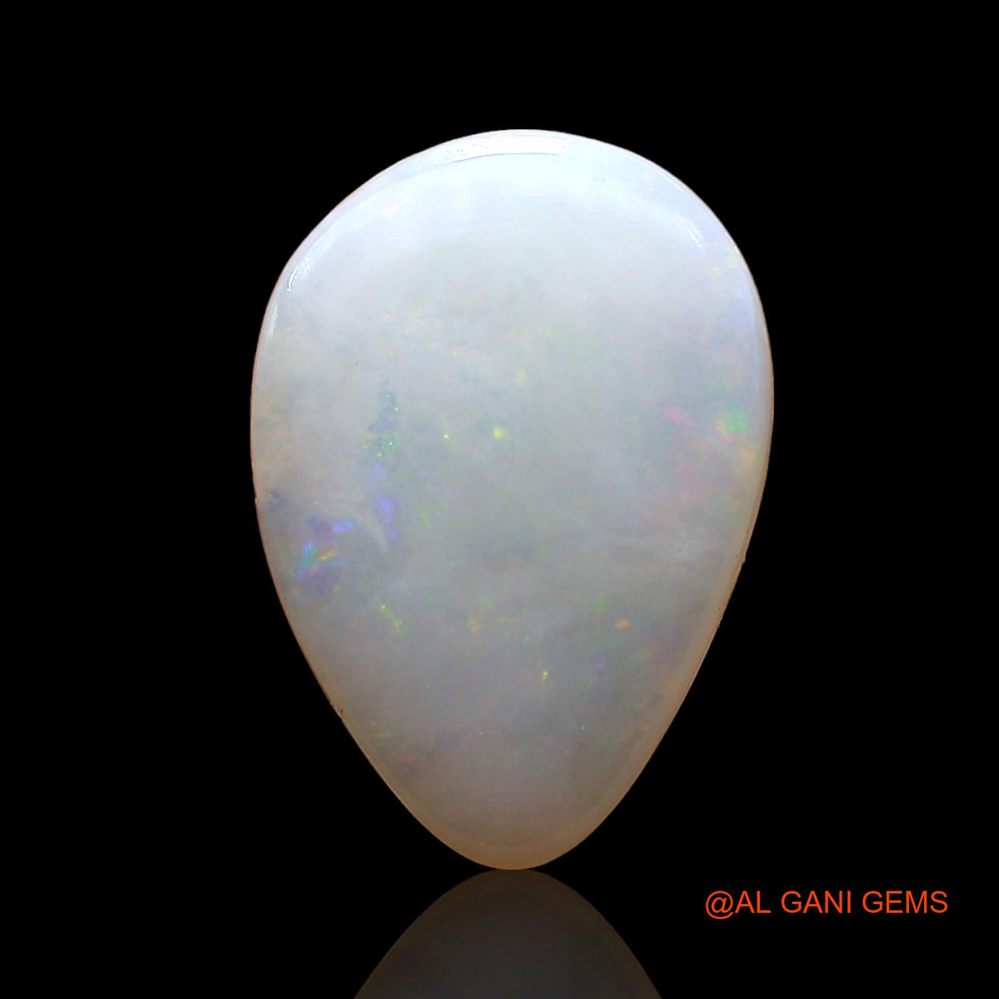 Natural Fire Opal Gemstone 2.00 Cts Loose Pear Cabochon From Australia 13x9x2 mm AE-163