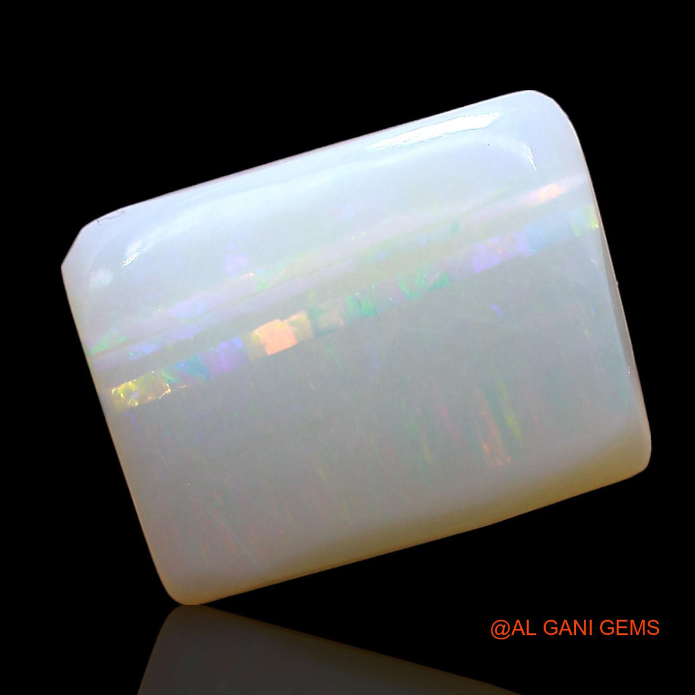 Natural Fire Opal Gemstone 3.00 Cts Loose Square Cabochon From Australia 11x9x3 mm AE-164