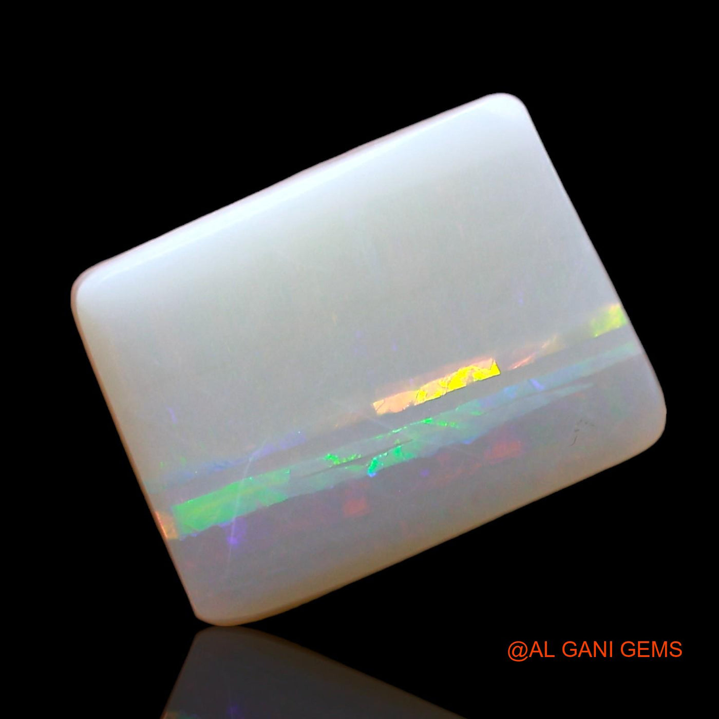 Natural Fire Opal Gemstone 3.00 Cts Loose Square Cabochon From Australia 11x9x3 mm AE-164