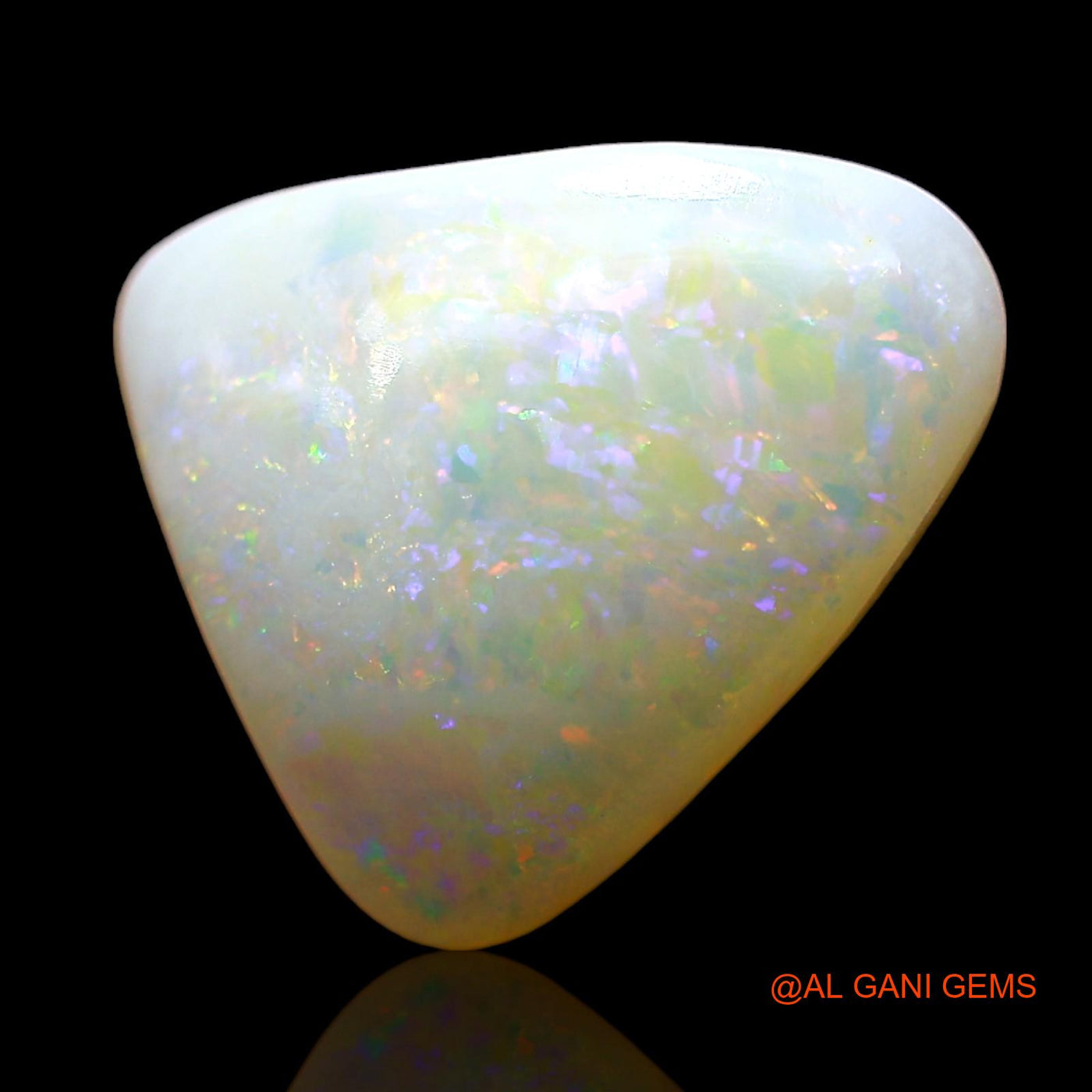 3.00 Cts Natural Australian Fire Opal Trillion Cabochon Loose Gemstone For Jewelry 11x10x4 mm AE-165