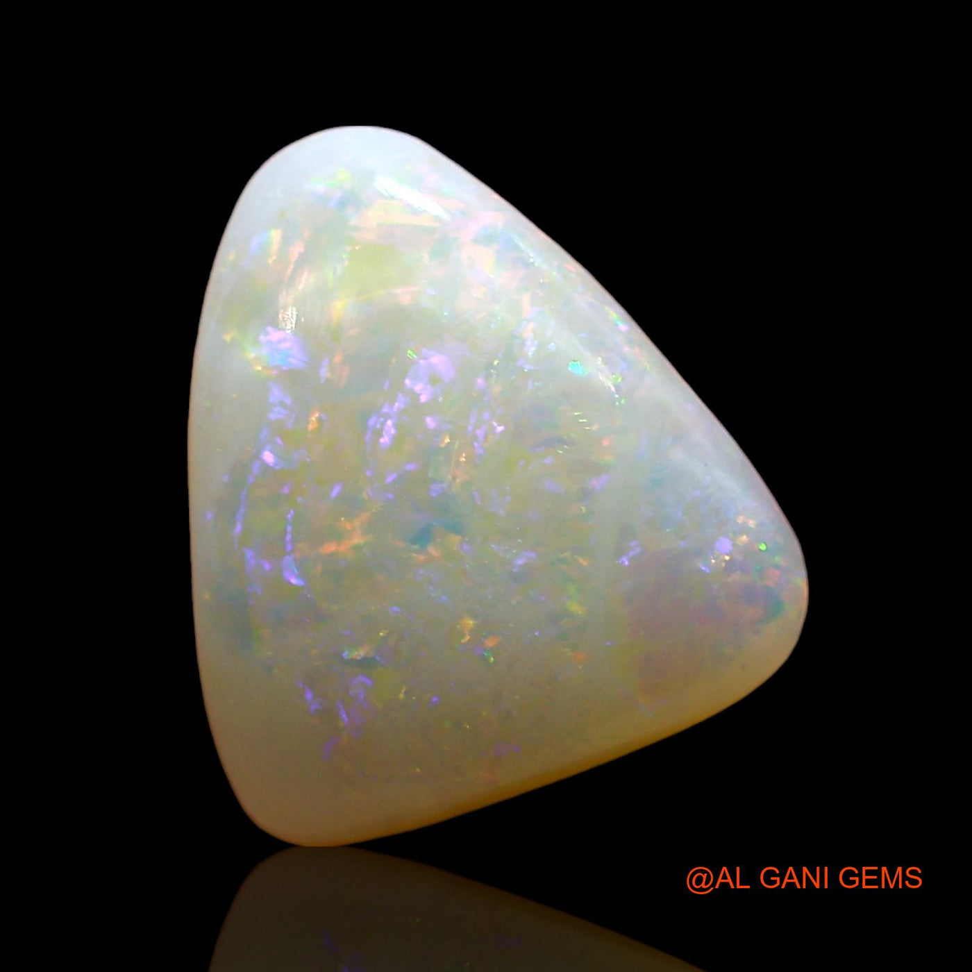 3.00 Cts Natural Australian Fire Opal Trillion Cabochon Loose Gemstone For Jewelry 11x10x4 mm AE-165
