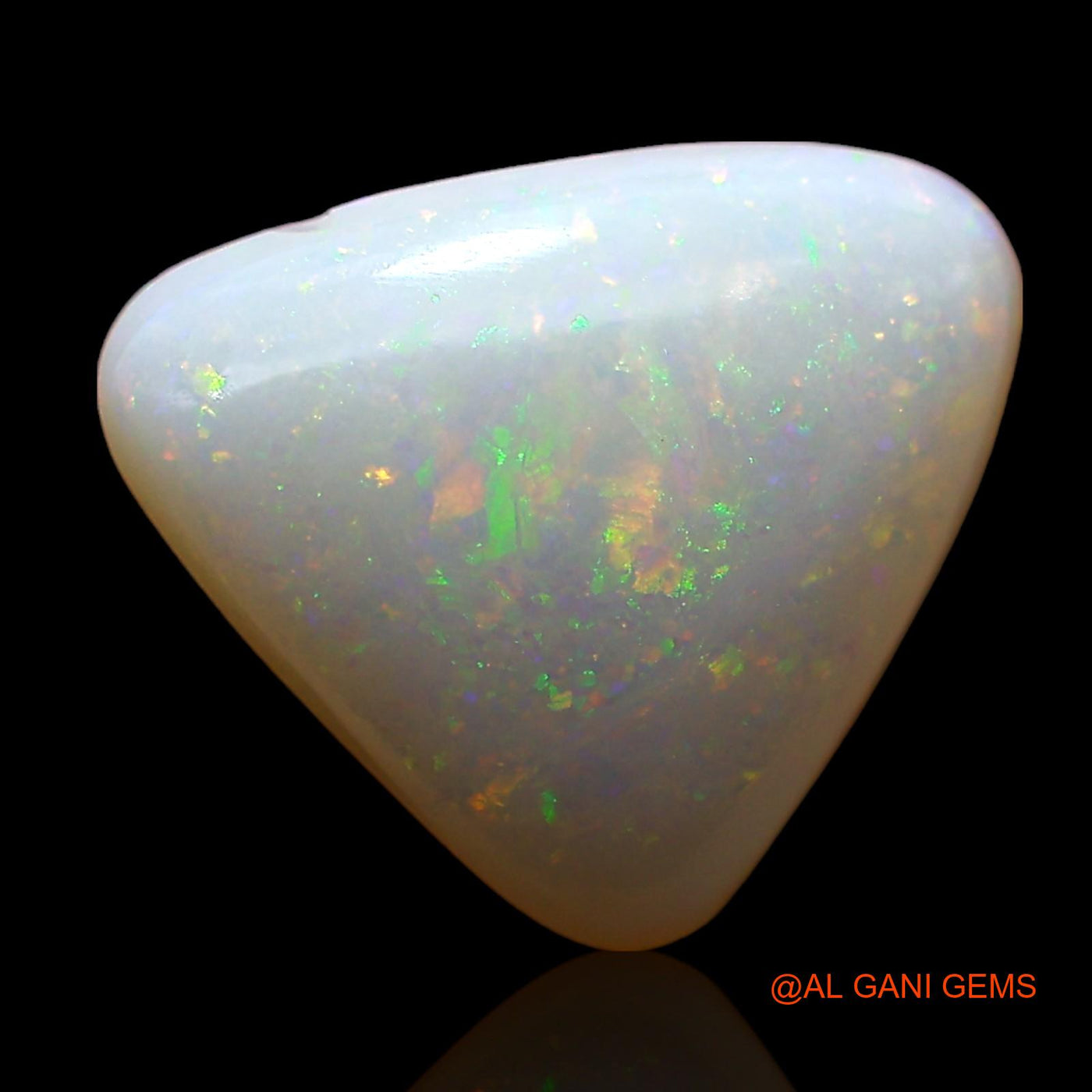 4.00 Cts Natural Australian Fire Opal Loose Gemstone Trillion Cabochon 11x10x5 mm AE-166