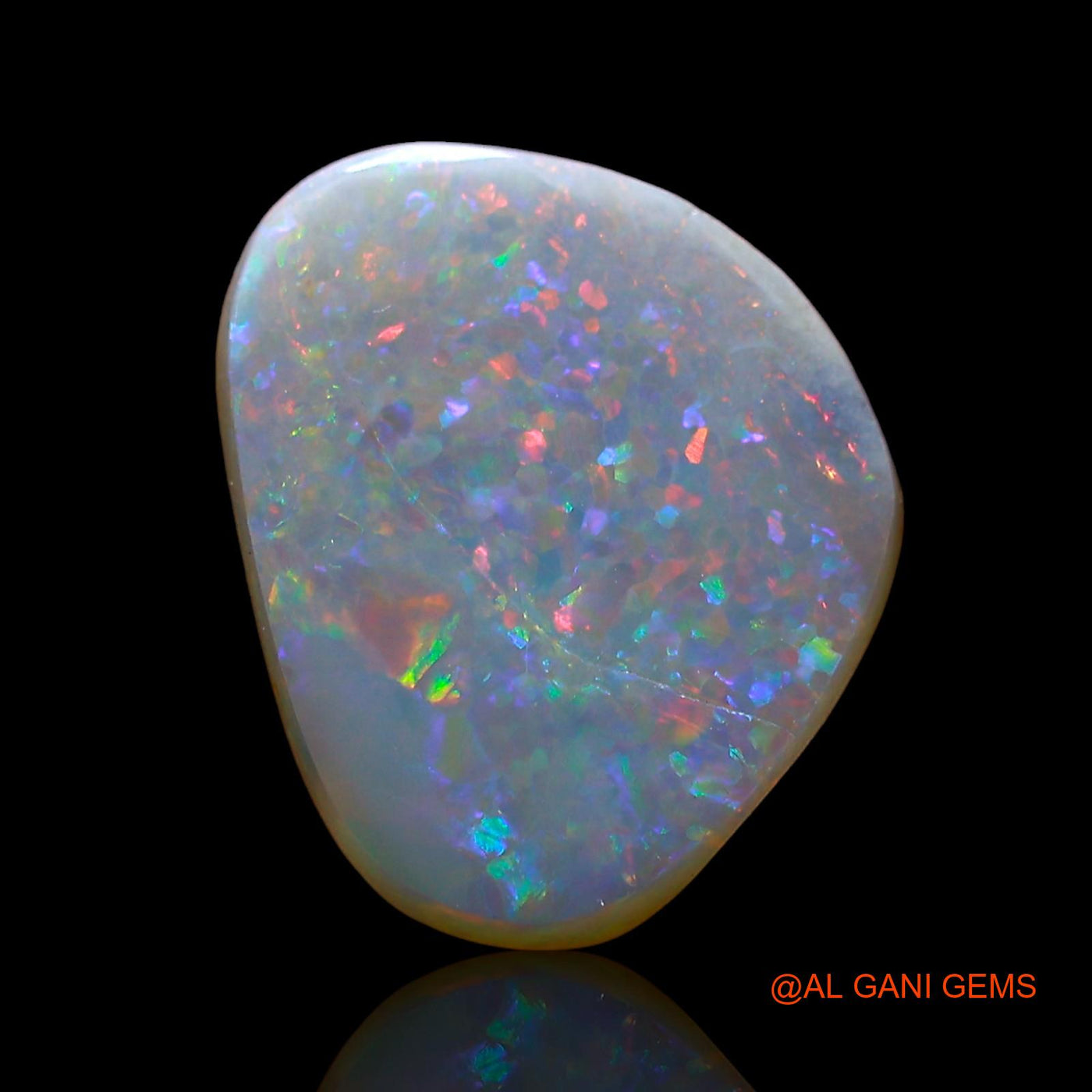 2.00 Cts Unheated Australian Fire Opal Loose Gemstone Fancy Cabochon Natural 12x10x3 mm AE-167