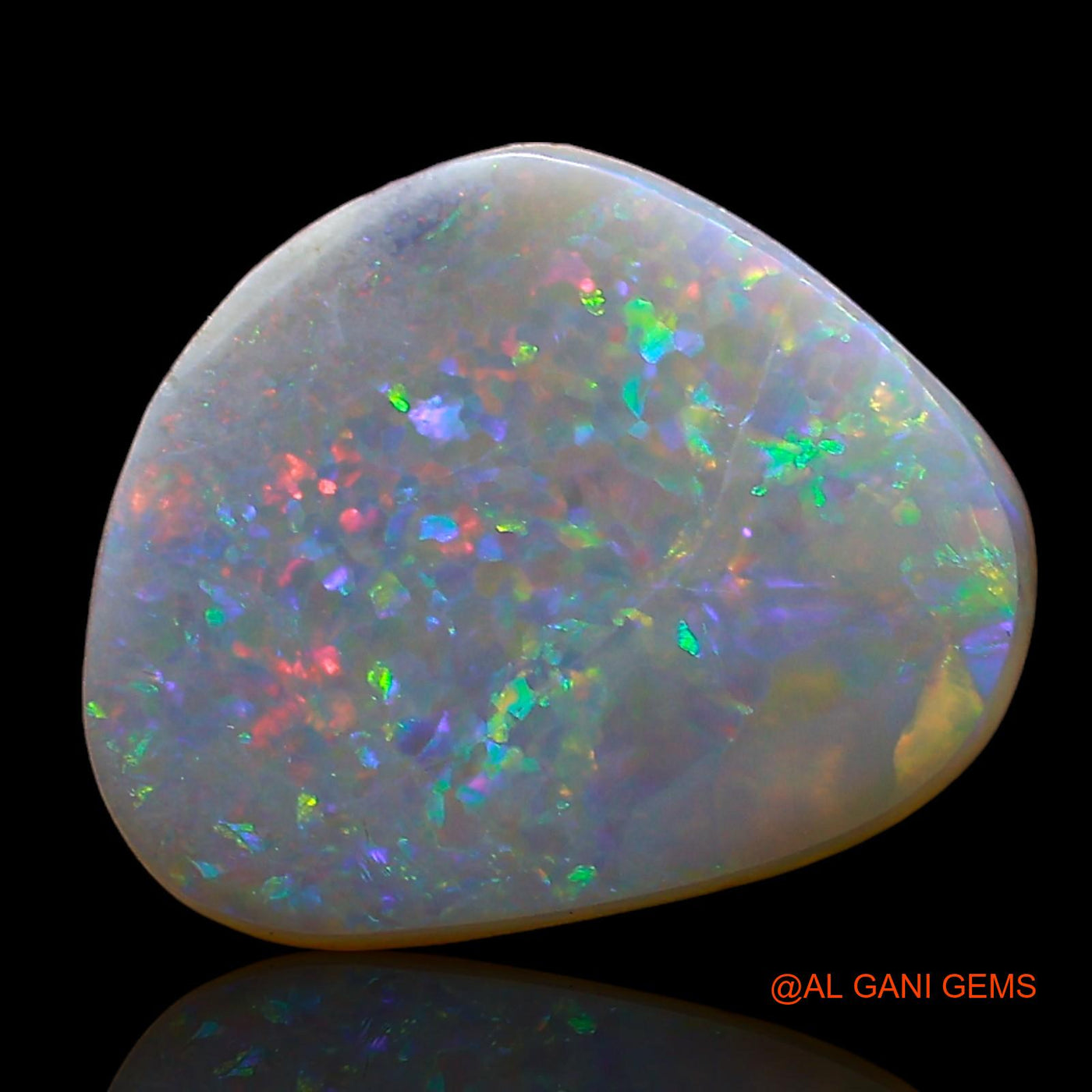 2.00 Cts Unheated Australian Fire Opal Loose Gemstone Fancy Cabochon Natural 12x10x3 mm AE-167