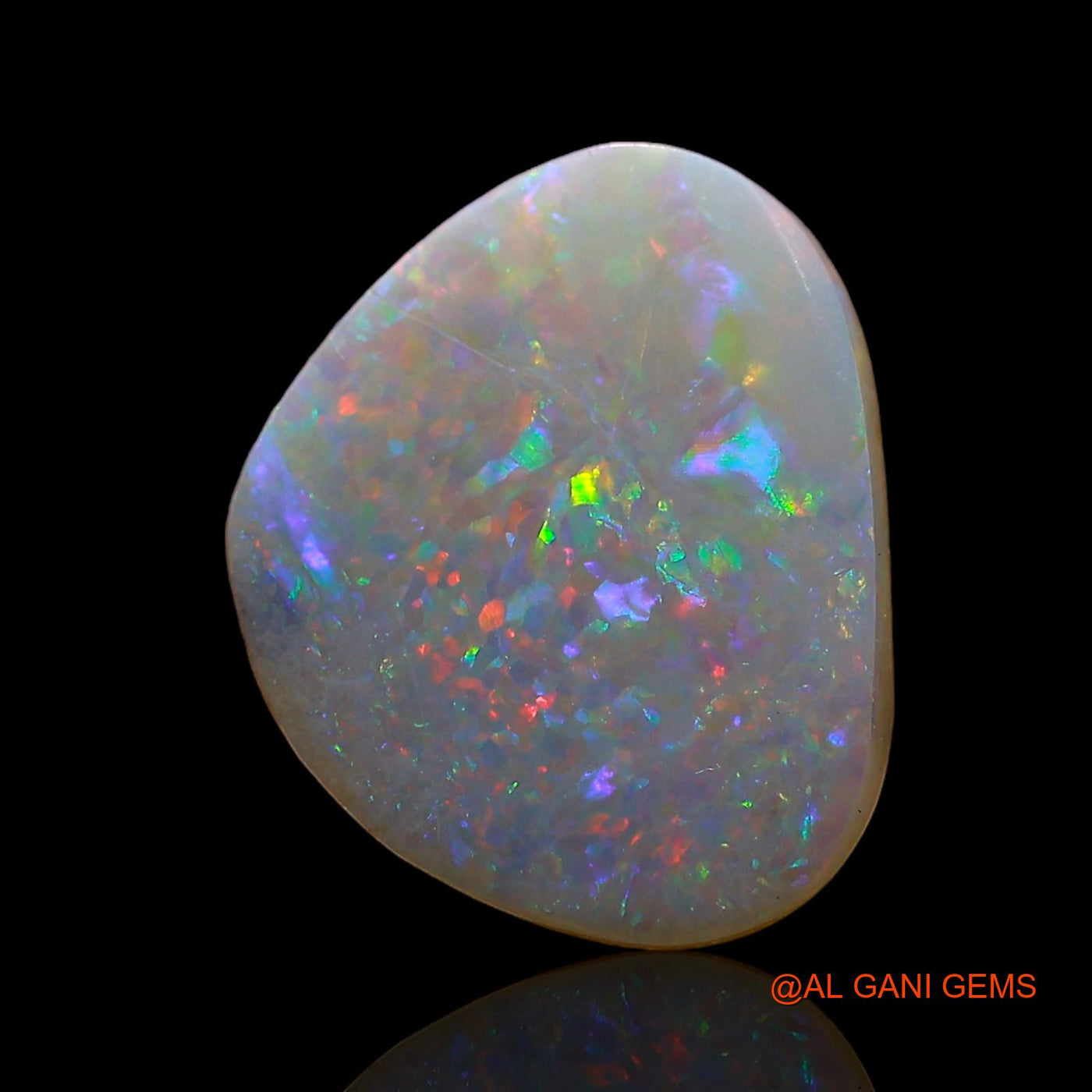2.00 Cts Unheated Australian Fire Opal Loose Gemstone Fancy Cabochon Natural 12x10x3 mm AE-167