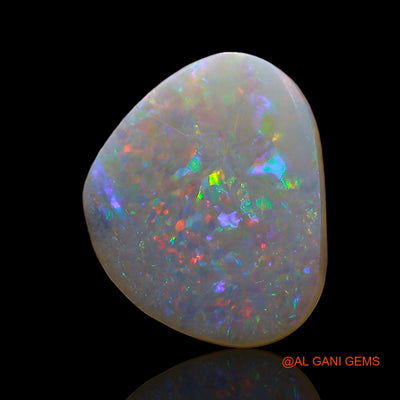2.00 Cts Unheated Australian Fire Opal Loose Gemstone Fancy Cabochon Natural 12x10x3 mm AE-167