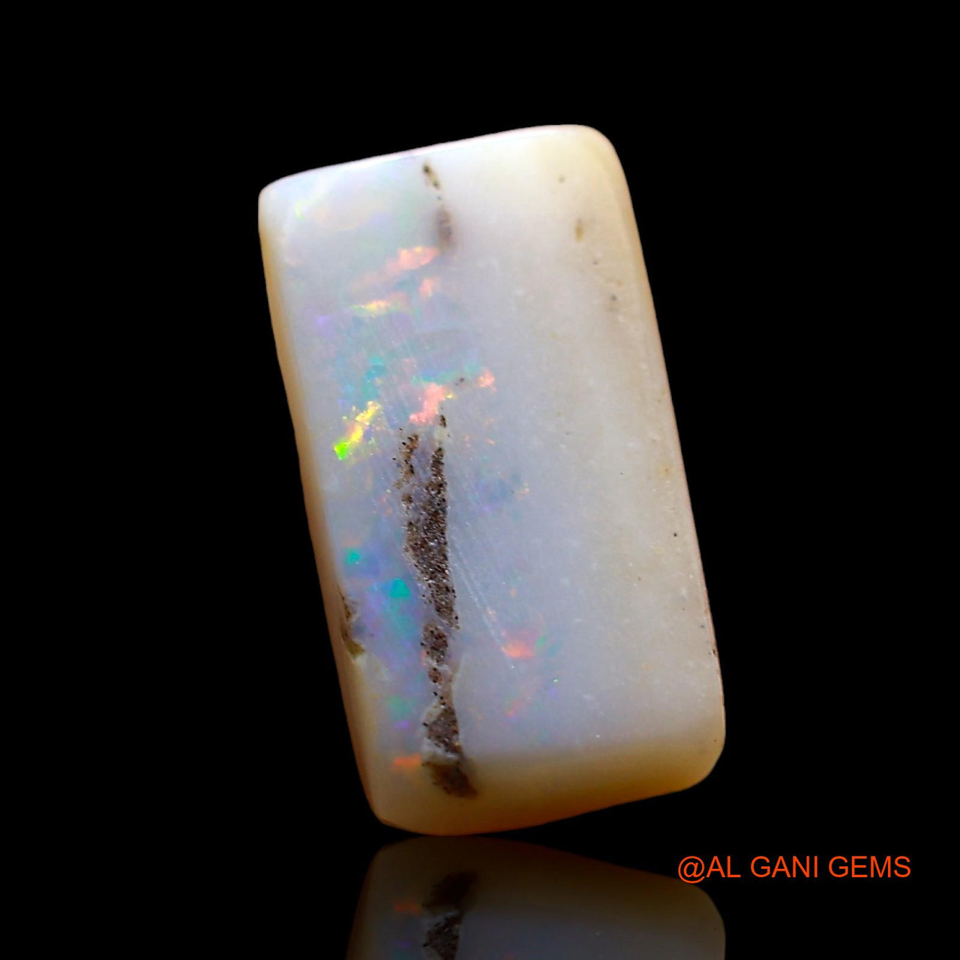 3.00 Cts Unheated Australian Fire Opal Loose Gemstone Square Cabochon Natural 12x7x4 mm AE-170