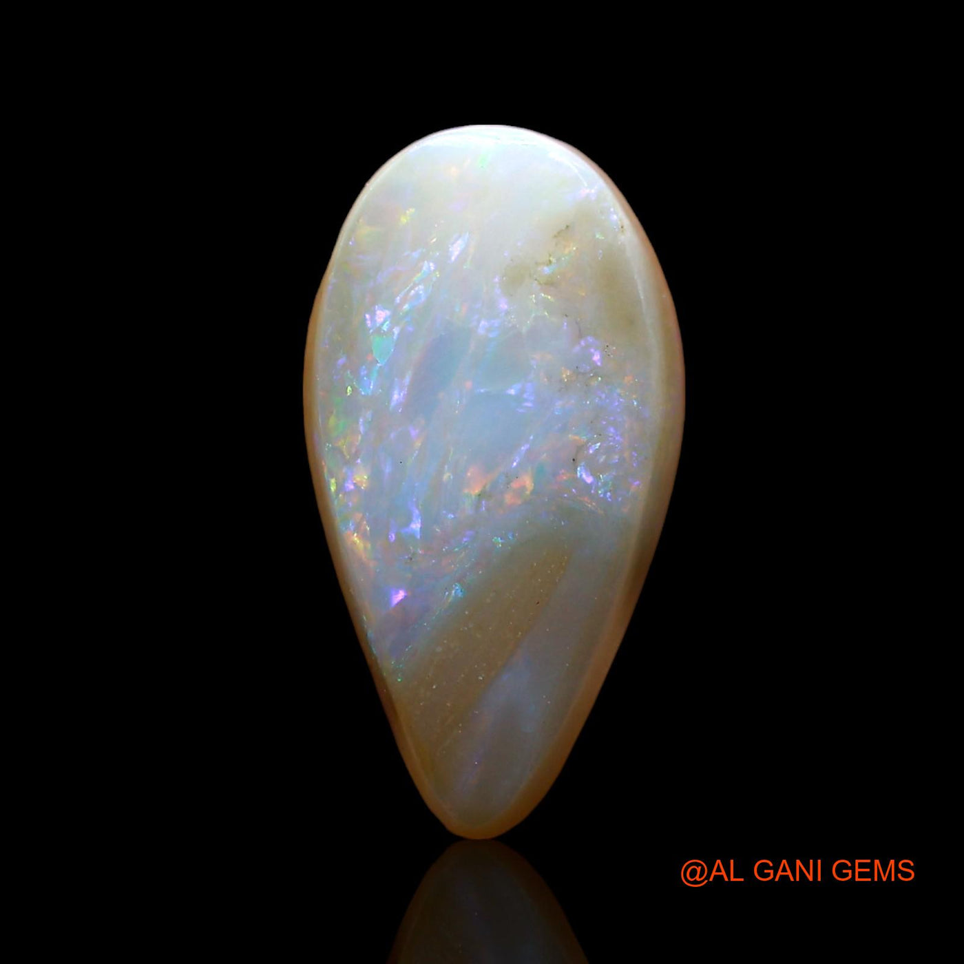 3.00 Cts Natural Australian Fire Opal Loose Gemstone Fancy Cabochon 14x7x4 mm AE-171