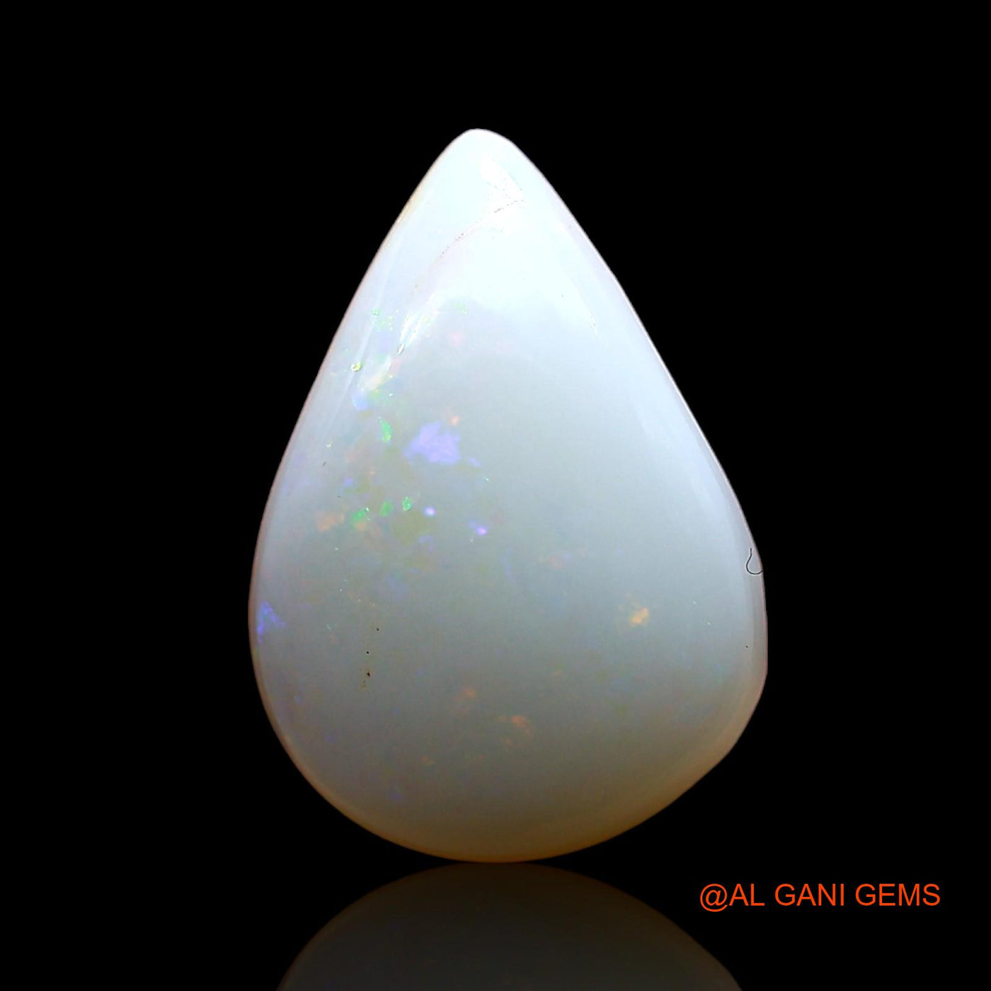 2.00 Cts Unheated Australian Fire Opal Loose Gemstone Pear Cabochon Natural 13x9x3 mm AE-172