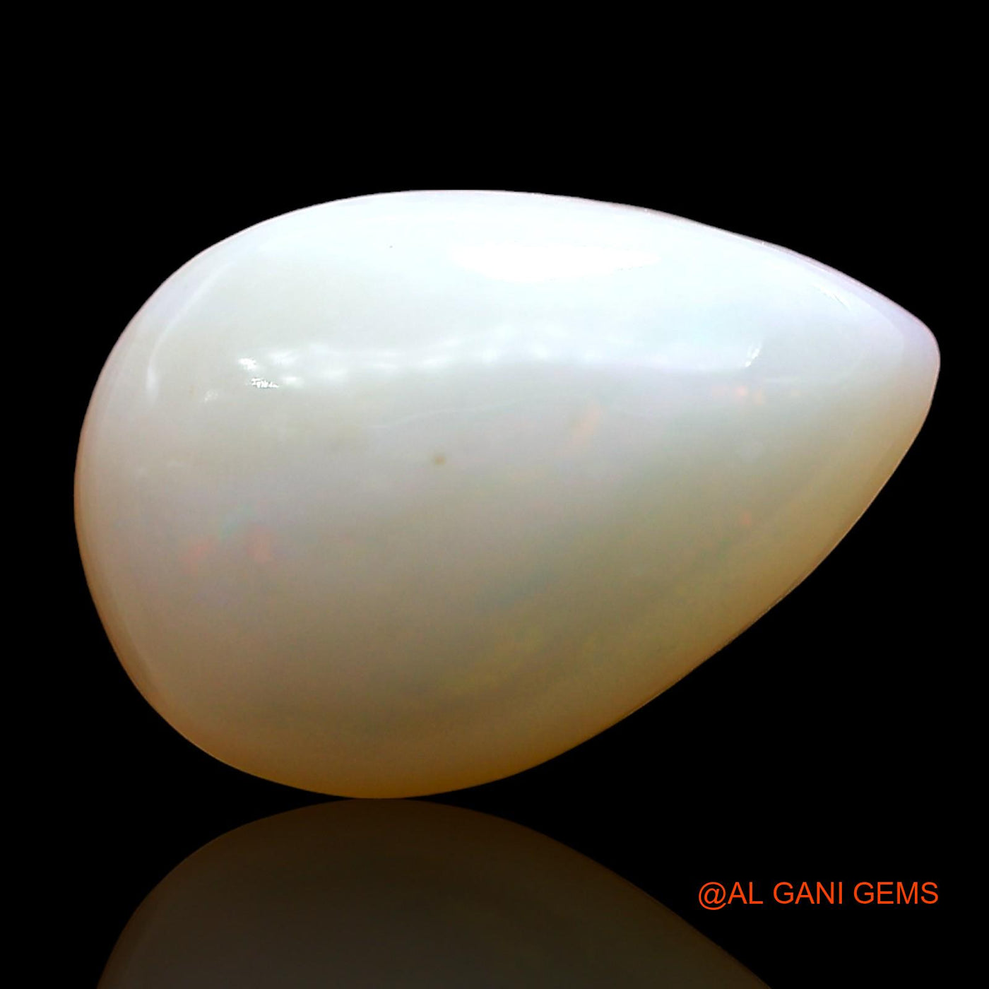 3.00 Cts Unheated Australian Fire Opal Loose Gemstone Pear Cabochon Natural 13x9x4 mm AE-173