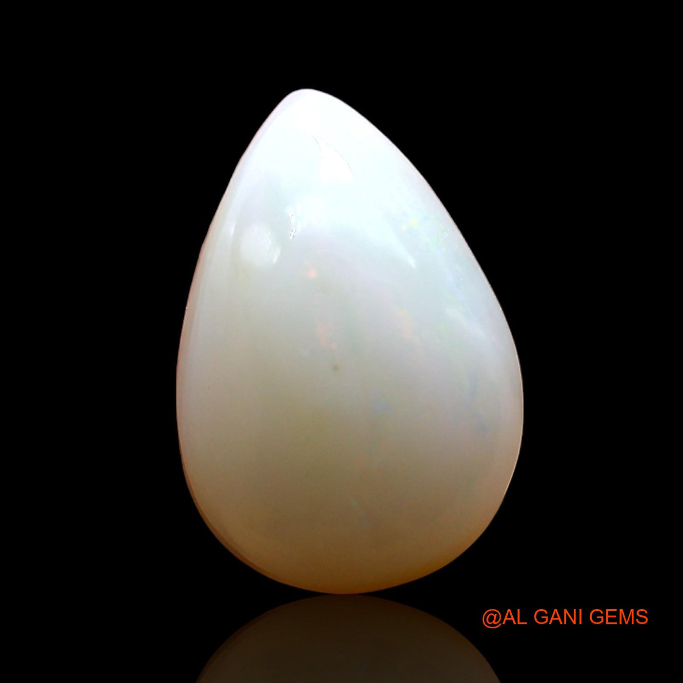 3.00 Cts Unheated Australian Fire Opal Loose Gemstone Pear Cabochon Natural 13x9x4 mm AE-173