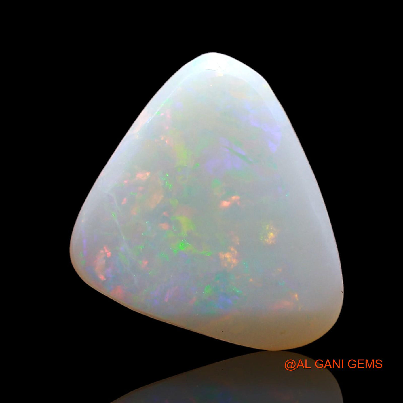 1.00 Cts Unheated Australian Fire Opal Loose Gemstone Trillion Cabochon Natural 11x10x2 mm AE-174