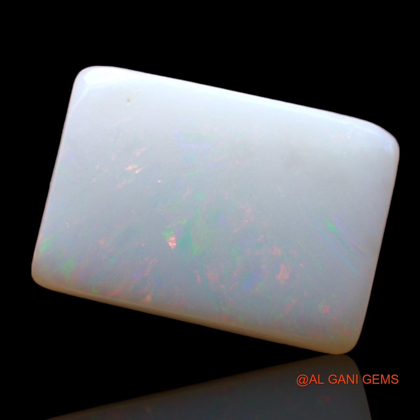2.00 Cts Unheated Australian Fire Opal Loose Gemstone Square Cabochon Natural 11x8x2 mm AE-176