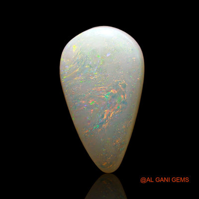 1.00 Cts Natural Australian Fire Opal Loose Gemstone Pear Cabochon 13x8x2 mm AE-178