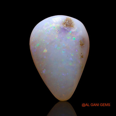 2.00 Cts Unheated Australian Fire Opal Loose Gemstone Pear Cabochon Natural 12x9x3 mm AE-179