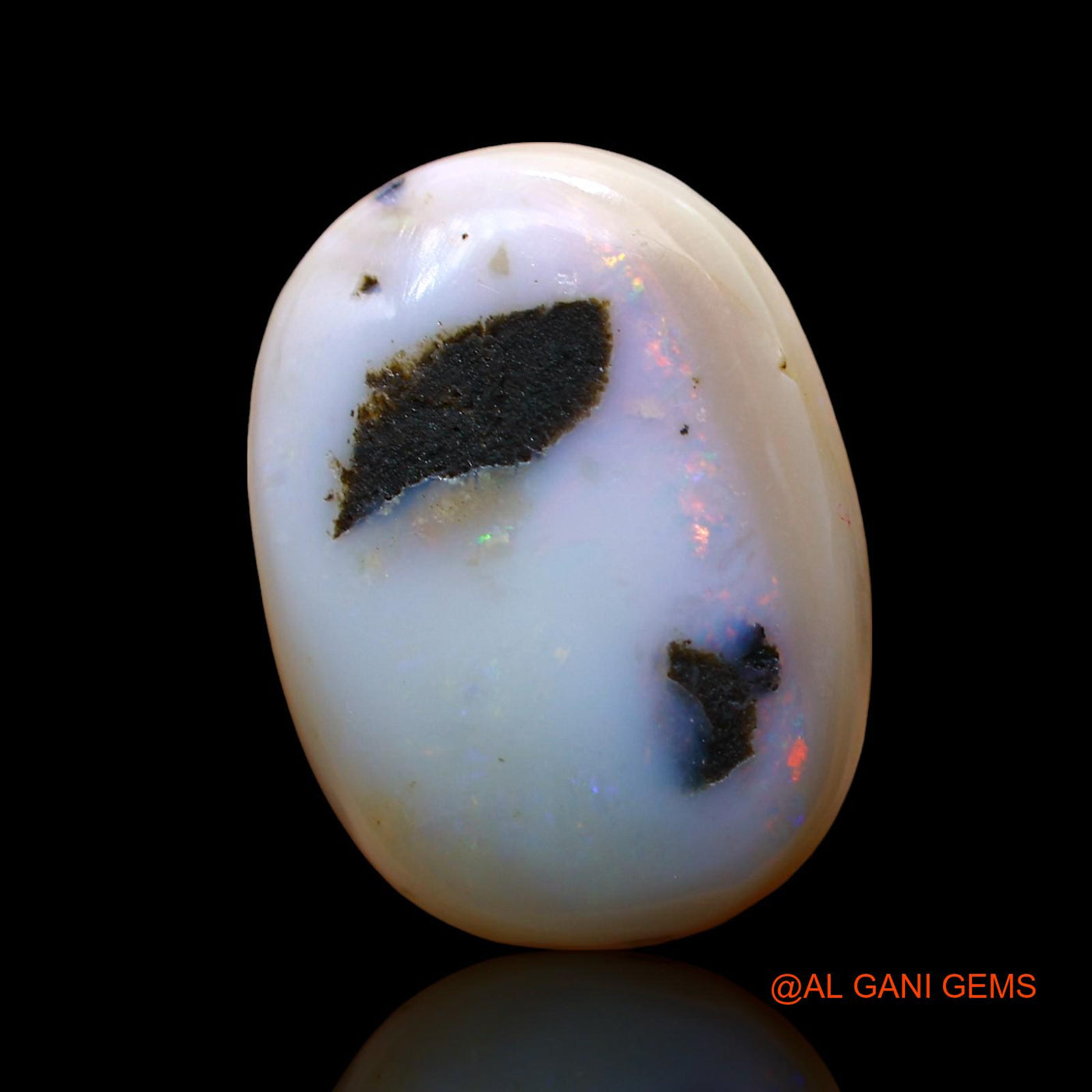 14.00 Cts Unheated Australian Fire Opal Loose Gemstone Oval Cabochon Natural 20x15x8 mm AE-17