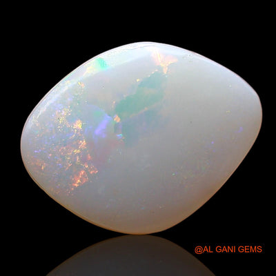 Natural Untreated Fire Opal Loose Gemstone Fancy Cabochon From Australia 2.00 Cts 12x9x2 mm AE-182