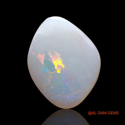 Natural Untreated Fire Opal Loose Gemstone Fancy Cabochon From Australia 2.00 Cts 12x9x2 mm AE-182
