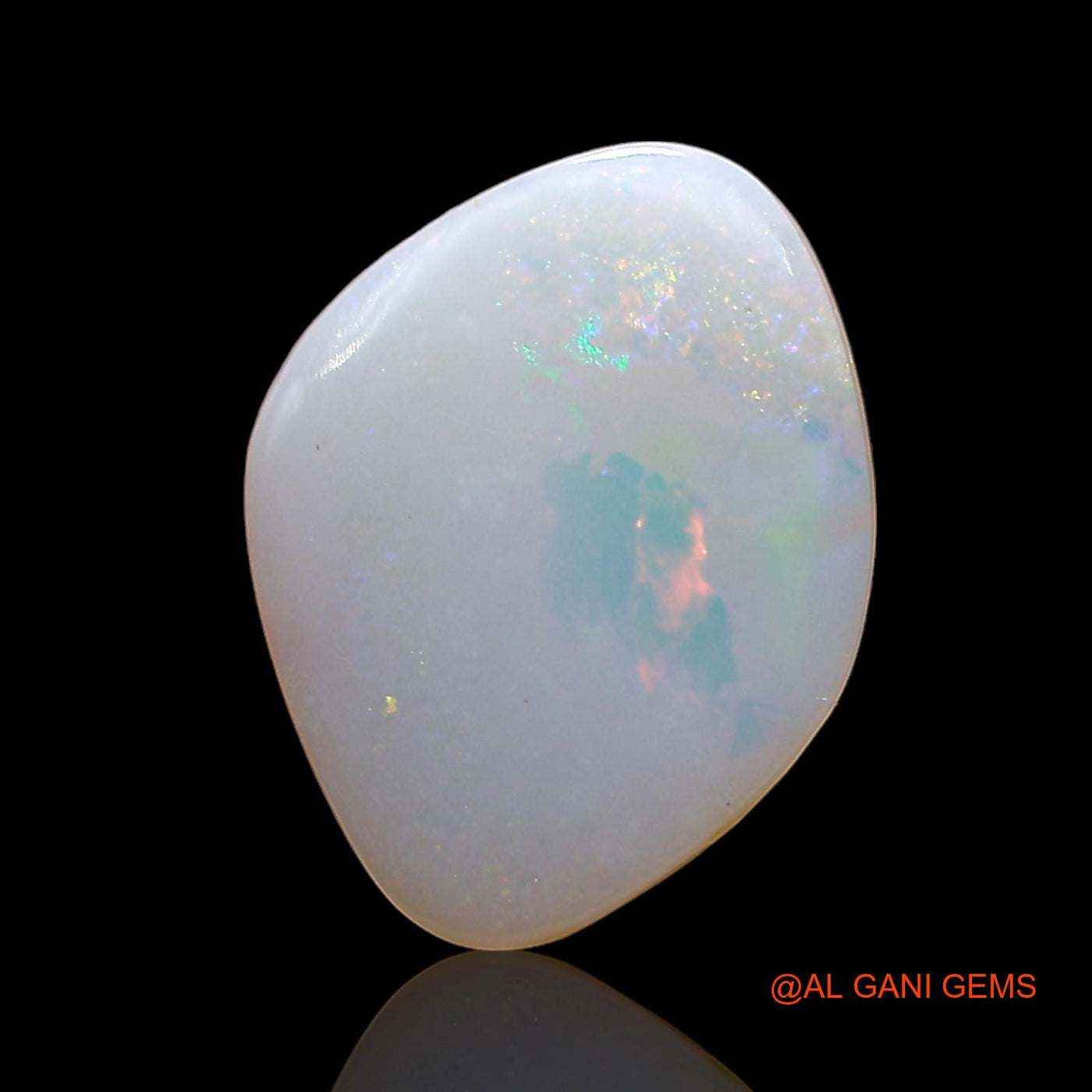 Natural Untreated Fire Opal Loose Gemstone Fancy Cabochon From Australia 2.00 Cts 12x9x2 mm AE-182