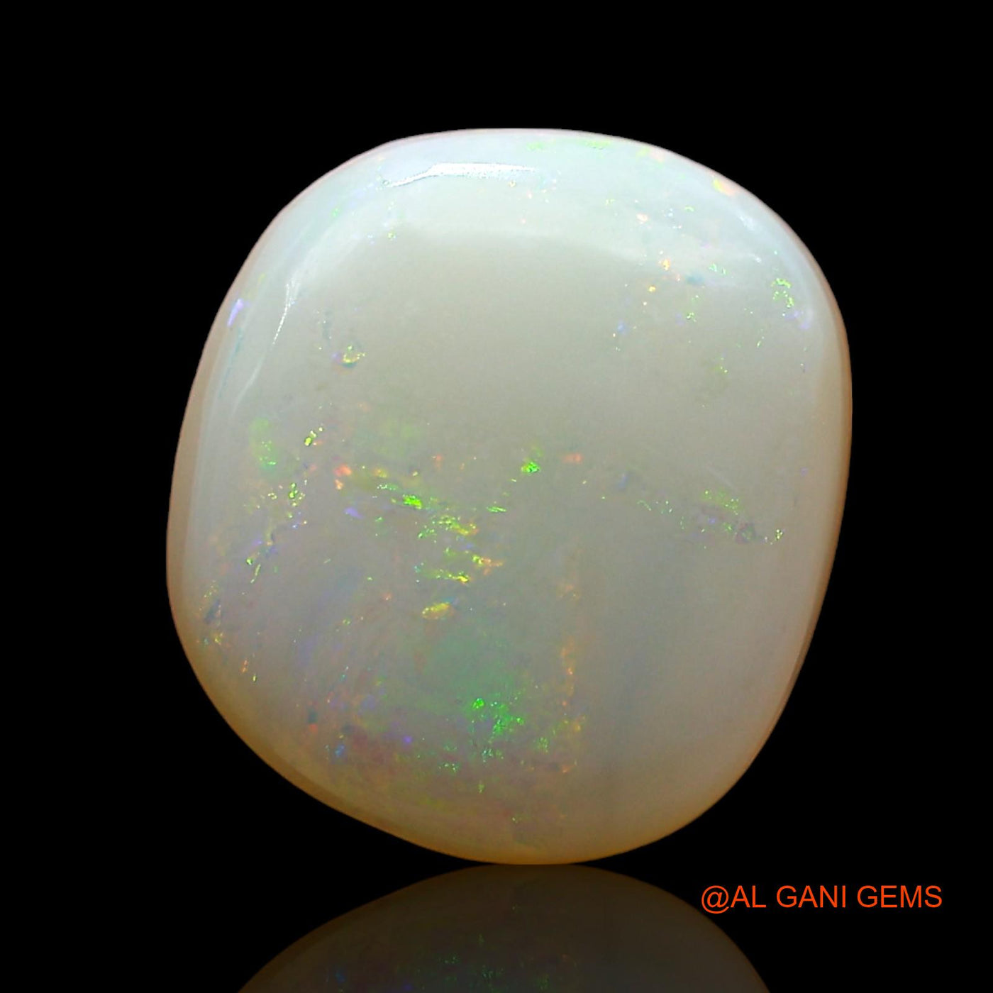 Natural Fire Opal Gemstone 2.00 Cts Loose Oval Cabochon From Australia 11x10x3 mm AE-184