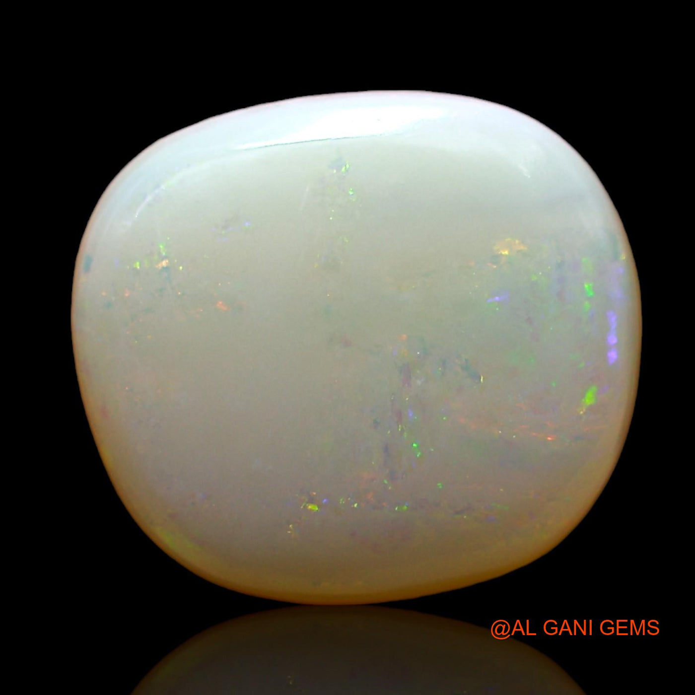 Natural Fire Opal Gemstone 2.00 Cts Loose Oval Cabochon From Australia 11x10x3 mm AE-184