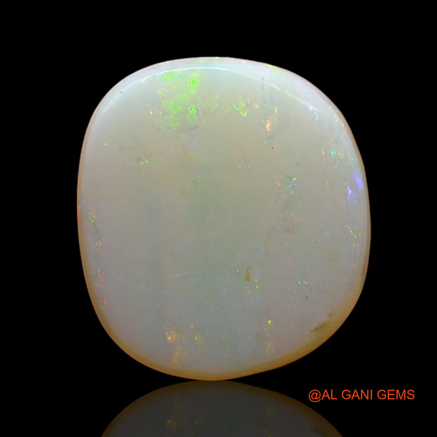 Natural Fire Opal Gemstone 2.00 Cts Loose Oval Cabochon From Australia 11x10x3 mm AE-184