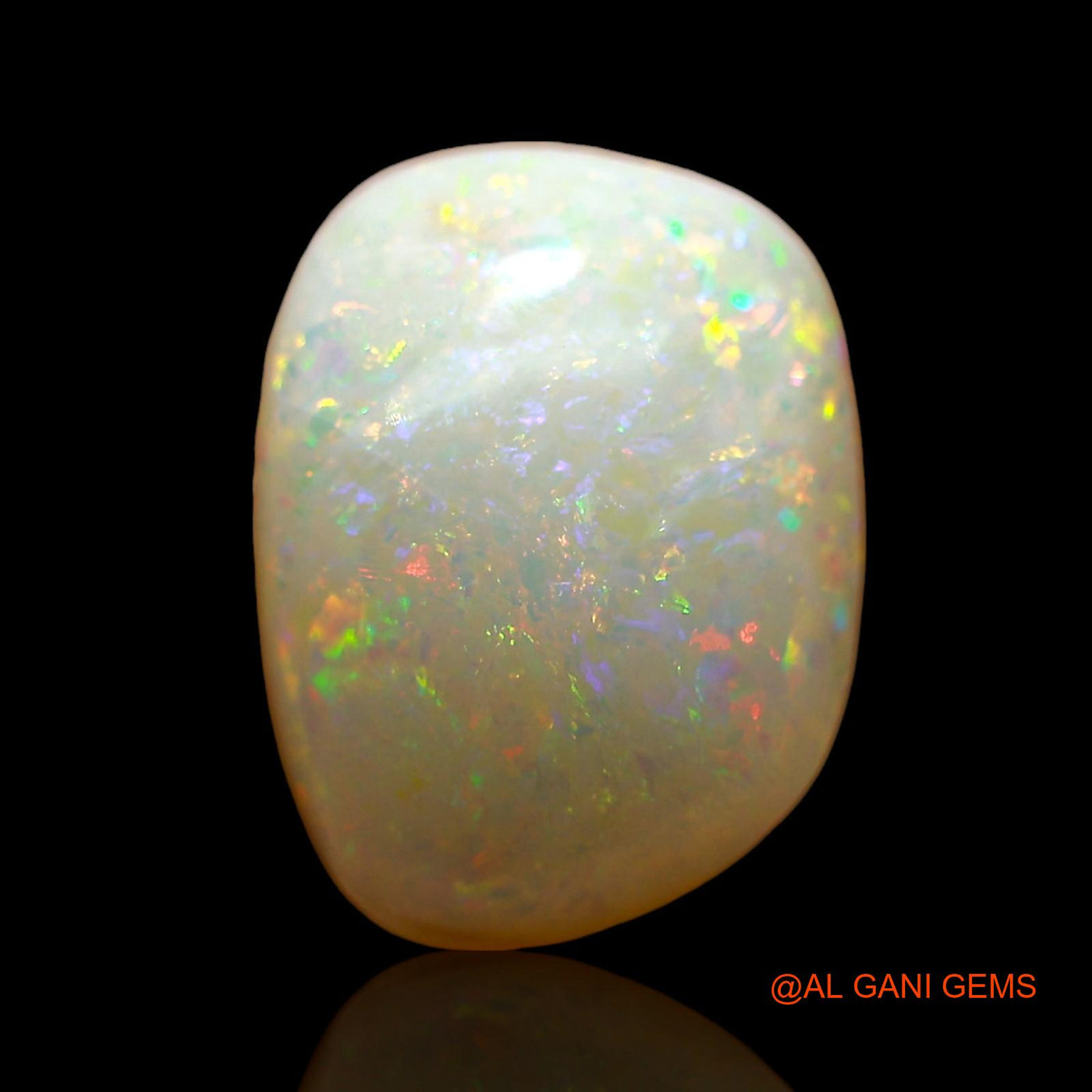 Natural Untreated Fire Opal Loose Gemstone Fancy Cabochon From Australia 3.00 Cts 11x8x4 mm AE-185