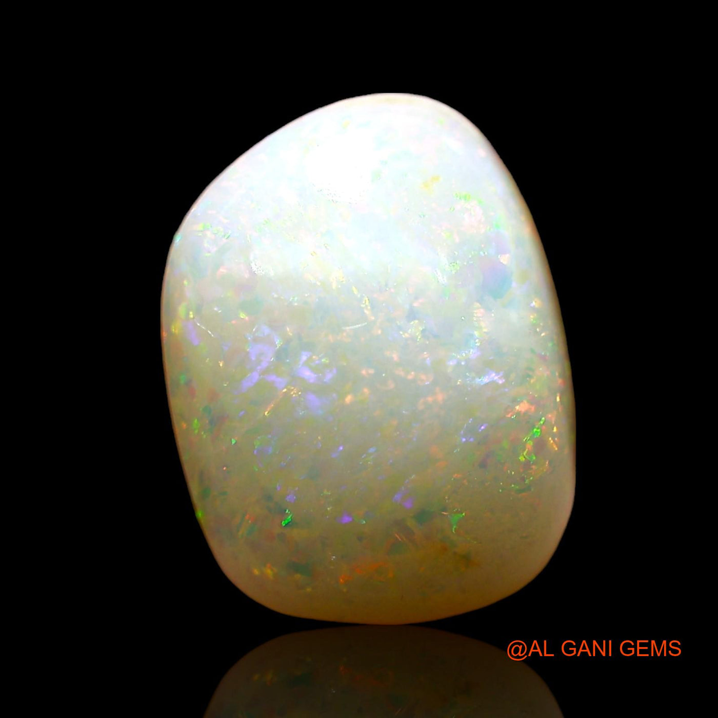Natural Untreated Fire Opal Loose Gemstone Fancy Cabochon From Australia 3.00 Cts 11x8x4 mm AE-185