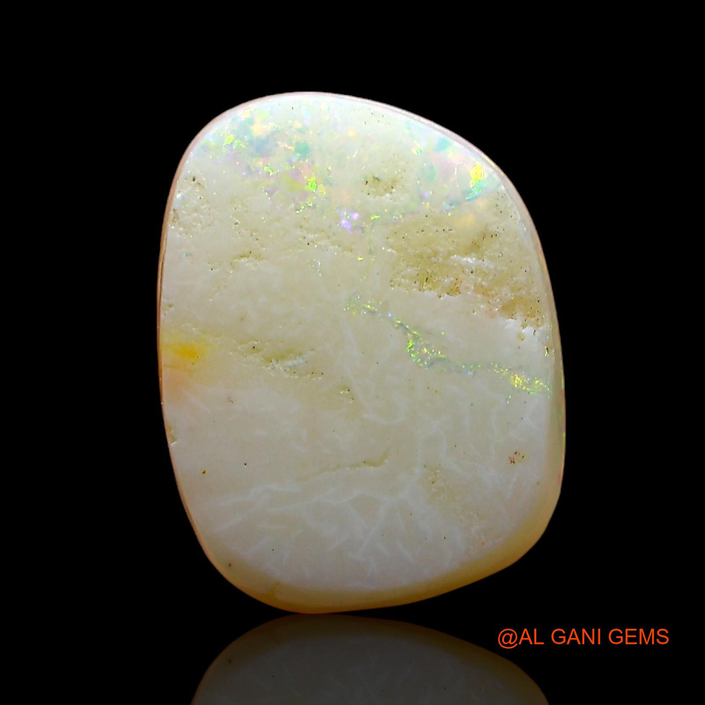 Natural Untreated Fire Opal Loose Gemstone Fancy Cabochon From Australia 3.00 Cts 11x8x4 mm AE-185