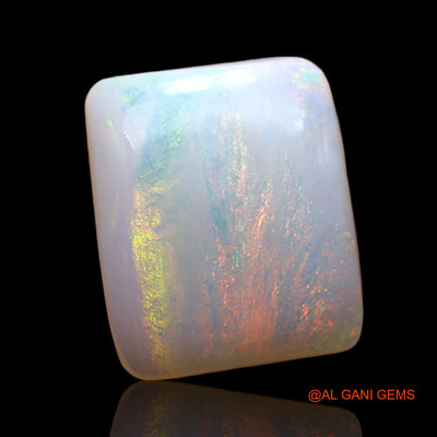 2.00 Cts Unheated Australian Fire Opal Loose Gemstone Square Cabochon Natural 10x8x3 mm AE-187