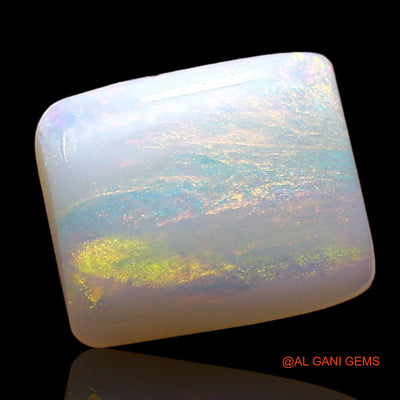 2.00 Cts Unheated Australian Fire Opal Loose Gemstone Square Cabochon Natural 10x8x3 mm AE-187