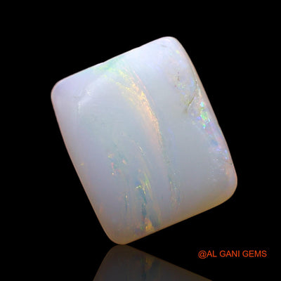 2.00 Cts Unheated Australian Fire Opal Loose Gemstone Square Cabochon Natural 10x8x3 mm AE-187