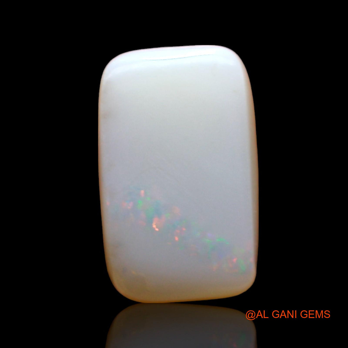 Natural Untreated Fire Opal Loose Gemstone Square Cabochon From Australia 2.00 Cts 11x7x4 mm AE-188