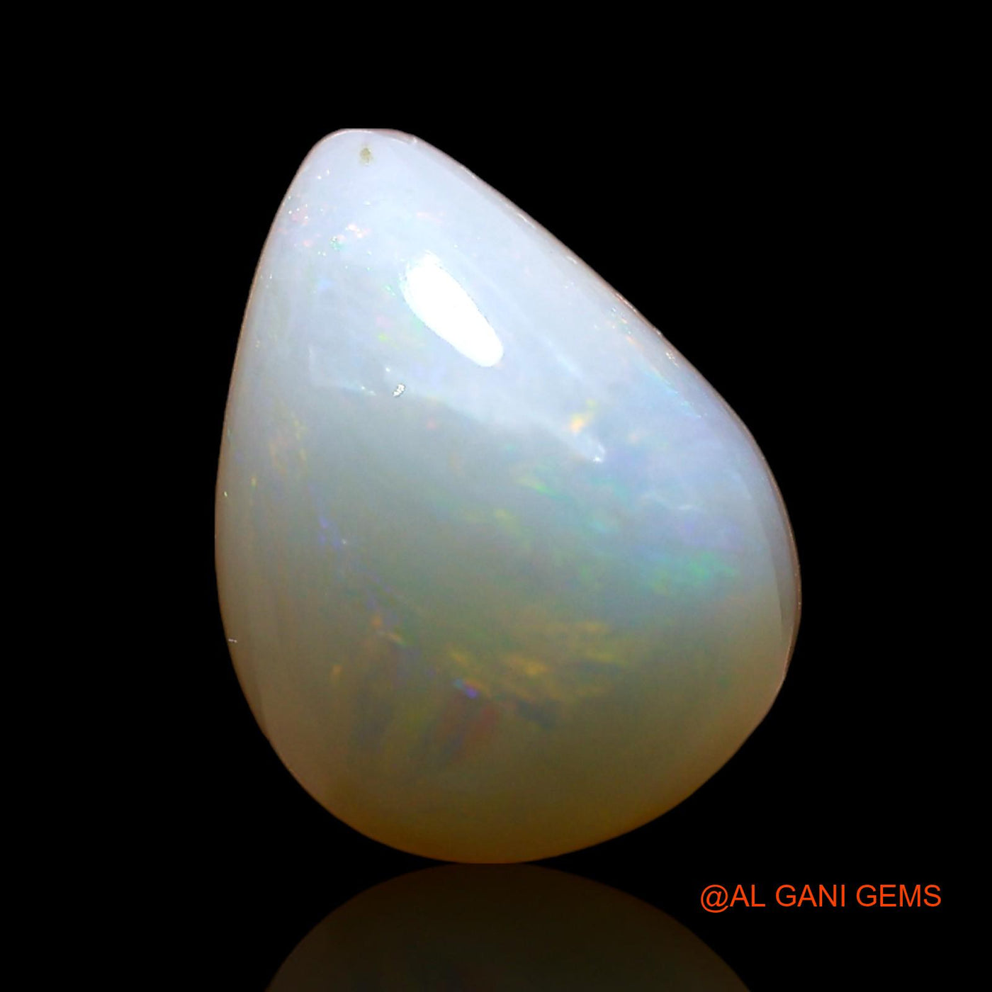 3.00 Cts Unheated Australian Fire Opal Loose Gemstone Pear Cabochon Natural 11x9x5 mm AE-189