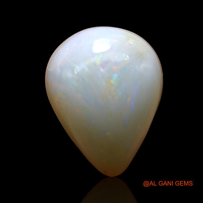 3.00 Cts Unheated Australian Fire Opal Loose Gemstone Pear Cabochon Natural 11x9x5 mm AE-189