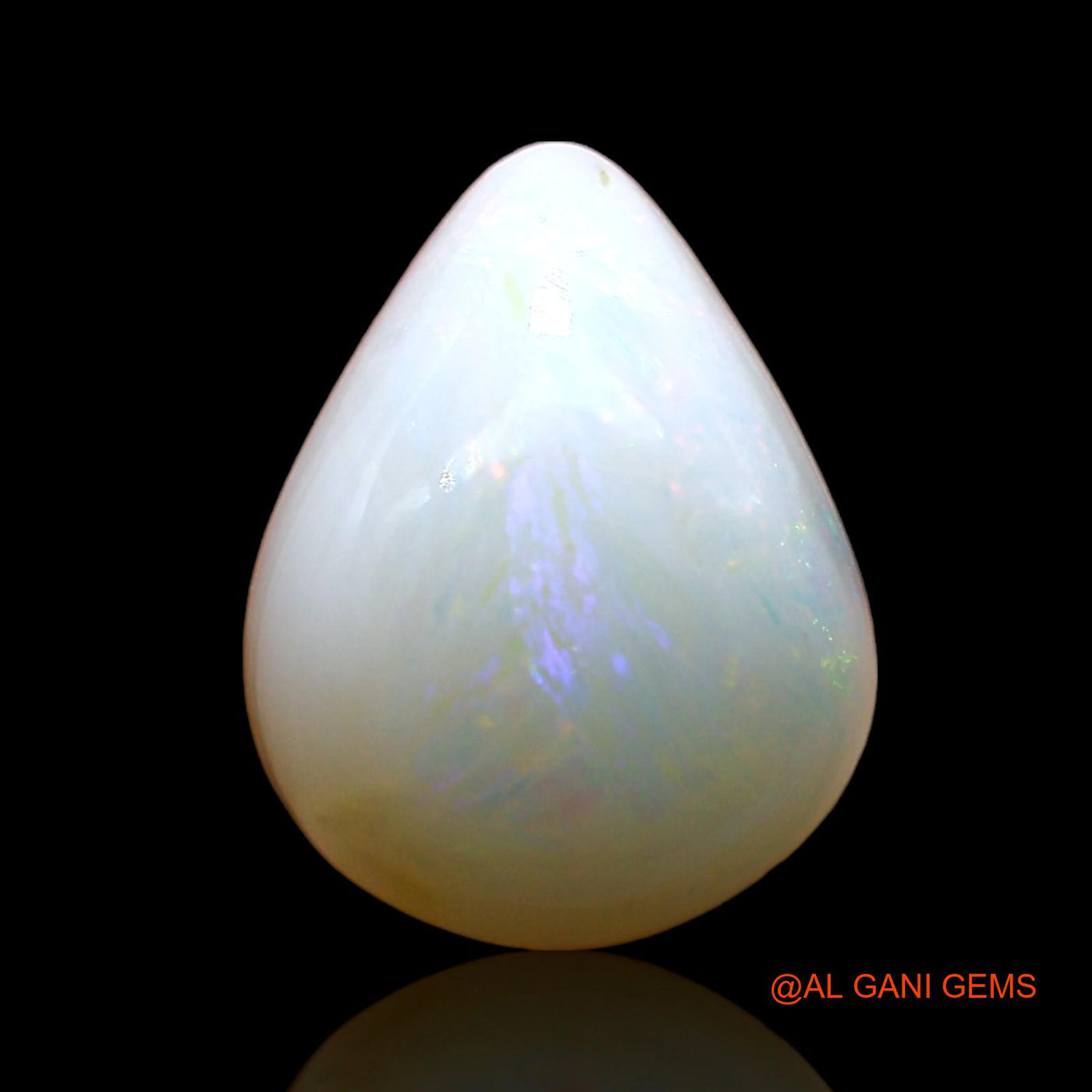 3.00 Cts Unheated Australian Fire Opal Loose Gemstone Pear Cabochon Natural 11x9x5 mm AE-189