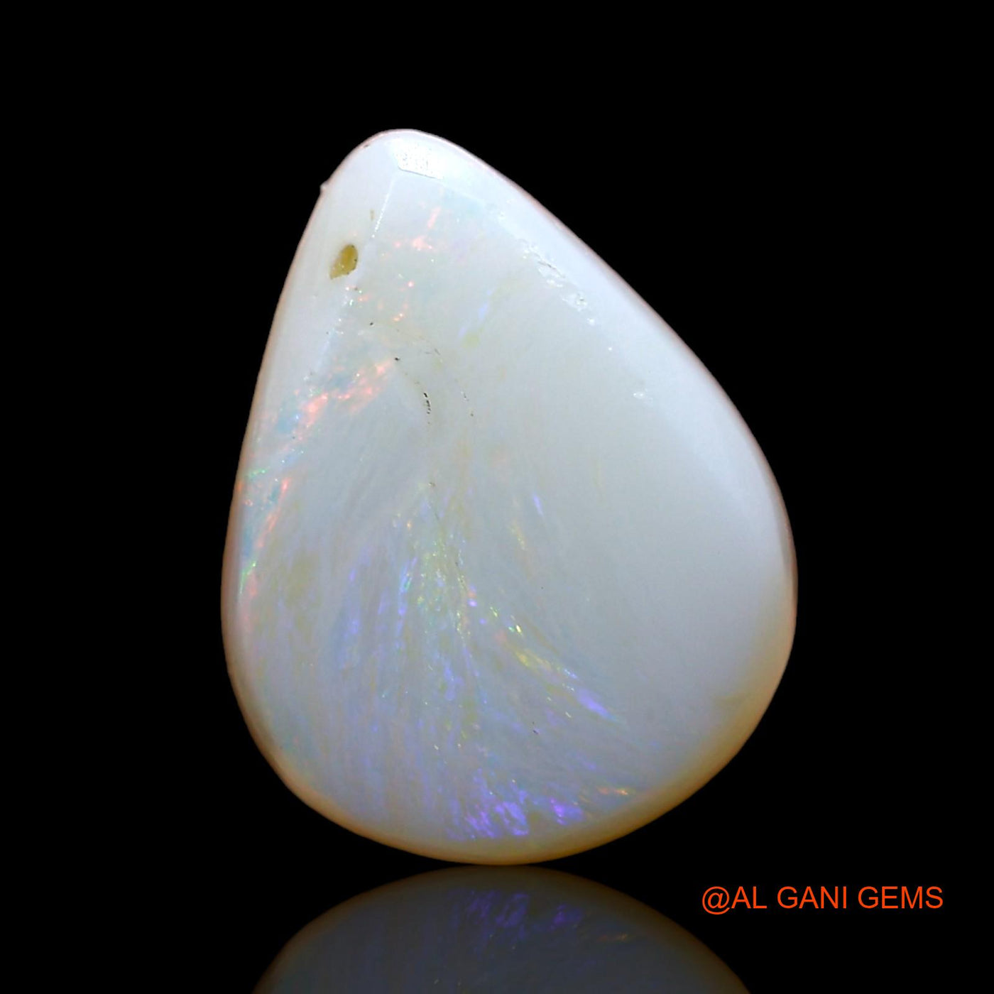 3.00 Cts Unheated Australian Fire Opal Loose Gemstone Pear Cabochon Natural 11x9x5 mm AE-189