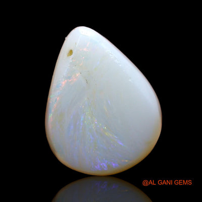 3.00 Cts Unheated Australian Fire Opal Loose Gemstone Pear Cabochon Natural 11x9x5 mm AE-189