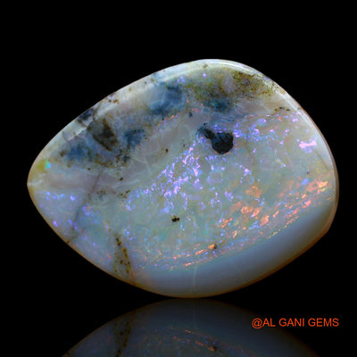 Natural Fire Opal Gemstone 12.00 Cts Loose Fancy Cabochon From Australia 19x16x5 mm AE-18