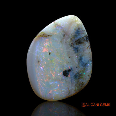 Natural Fire Opal Gemstone 12.00 Cts Loose Fancy Cabochon From Australia 19x16x5 mm AE-18