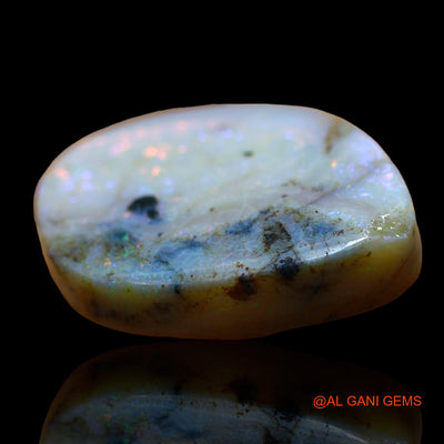 Natural Fire Opal Gemstone 12.00 Cts Loose Fancy Cabochon From Australia 19x16x5 mm AE-18