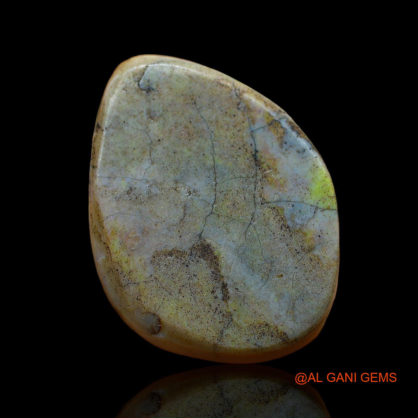 Natural Fire Opal Gemstone 12.00 Cts Loose Fancy Cabochon From Australia 19x16x5 mm AE-18