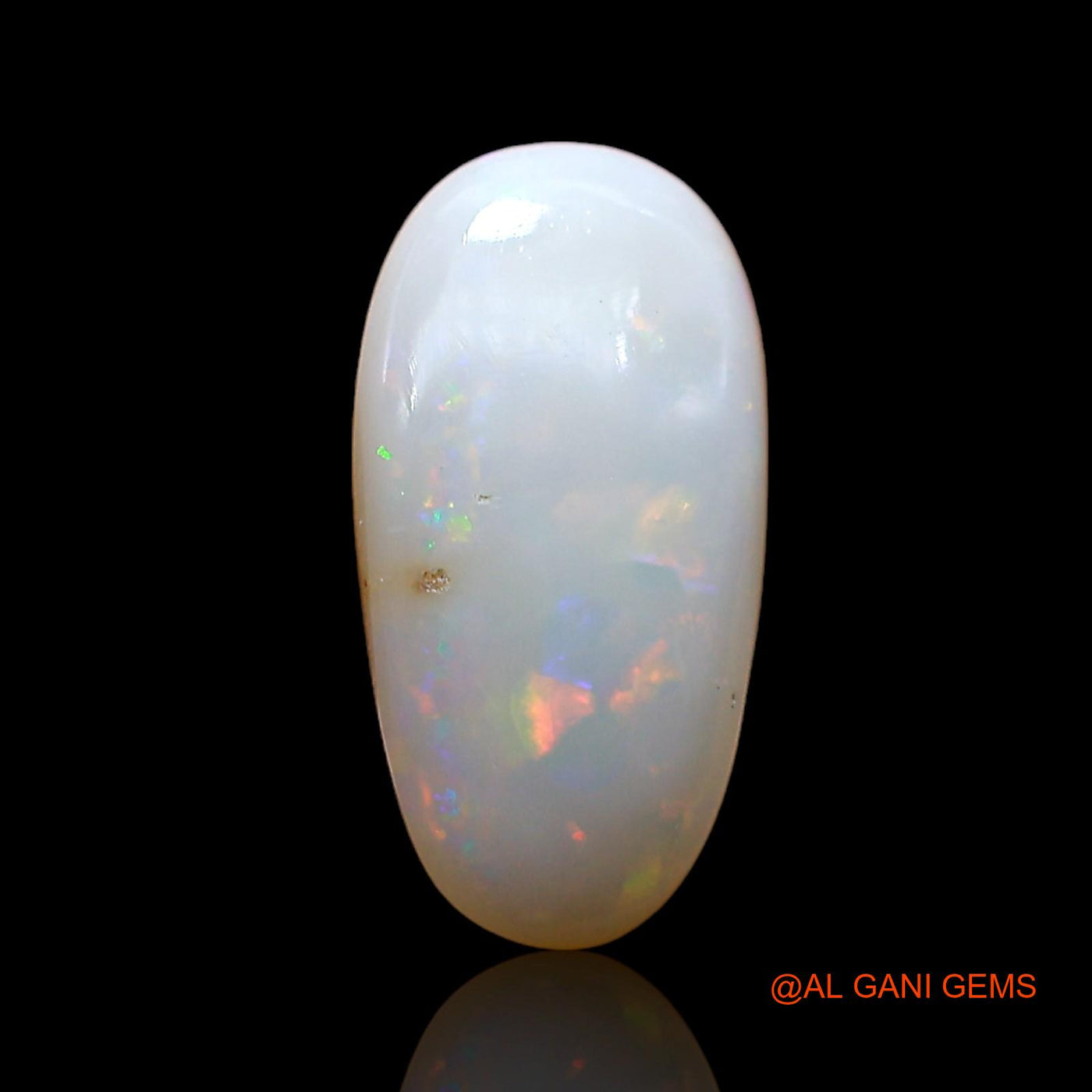 2.00 Cts Natural Australian Fire Opal Fancy Cabochon Loose Gemstone For Jewelry 12x6x4 mm AE-190