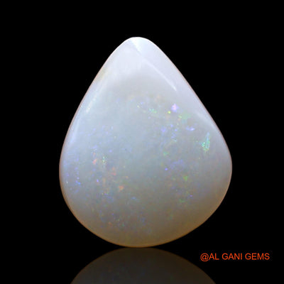 2.00 Cts Natural Australian Fire Opal Loose Gemstone Pear Cabochon 11x9x3 mm AE-191