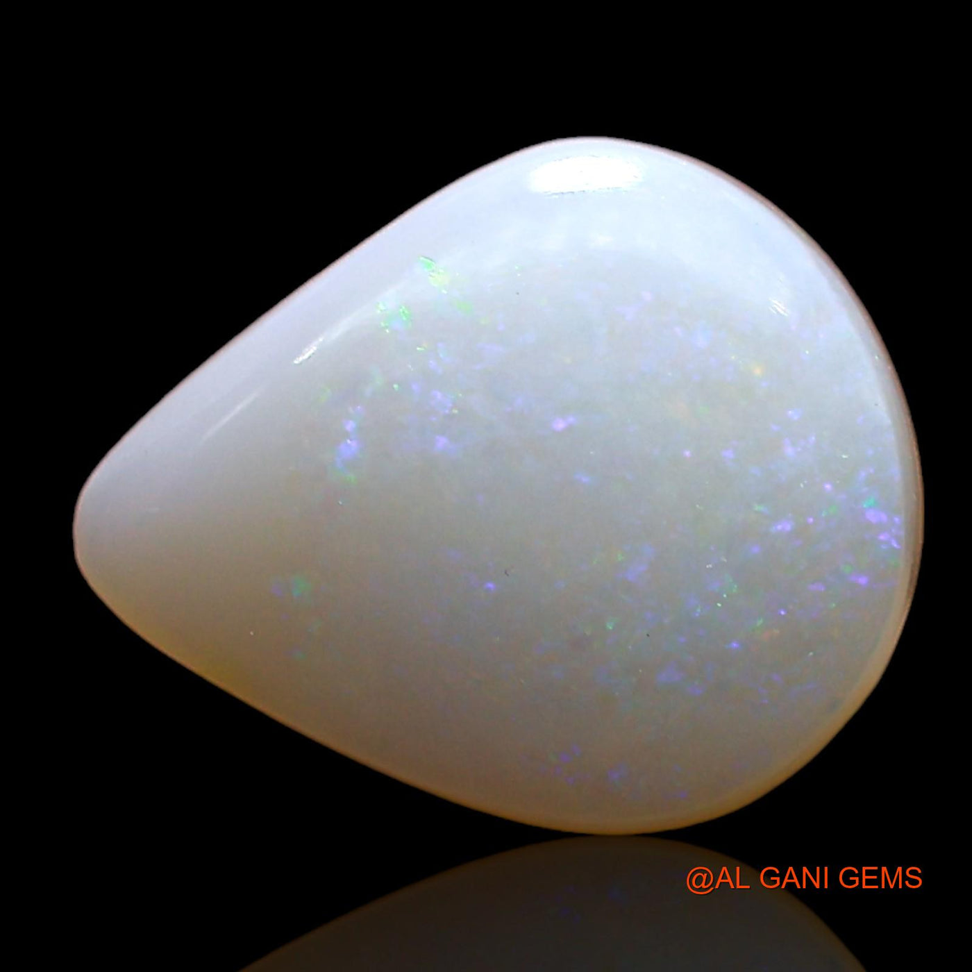 2.00 Cts Natural Australian Fire Opal Loose Gemstone Pear Cabochon 11x9x3 mm AE-191