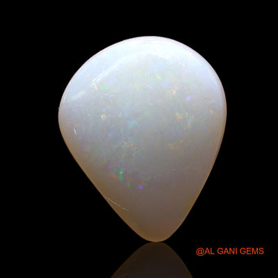 2.00 Cts Natural Australian Fire Opal Loose Gemstone Pear Cabochon 11x9x3 mm AE-191